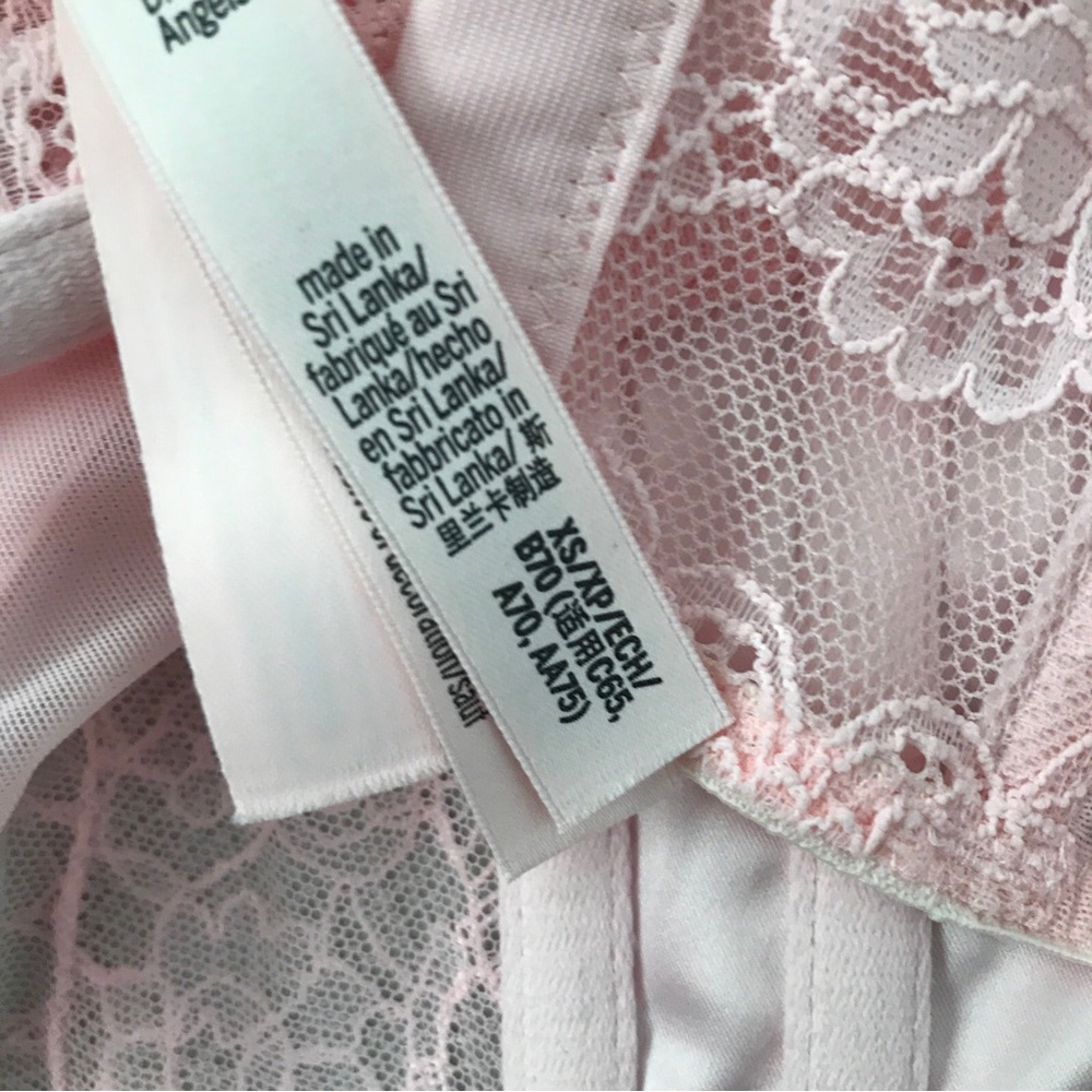 VICTORIAS SECRET PINK EYELASH LACE CORSET XS - Picture 6 of 9